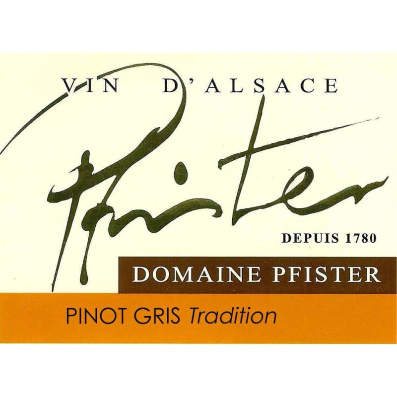 Melanie Pfister Pinot Gris Tradition 2012 Front Label