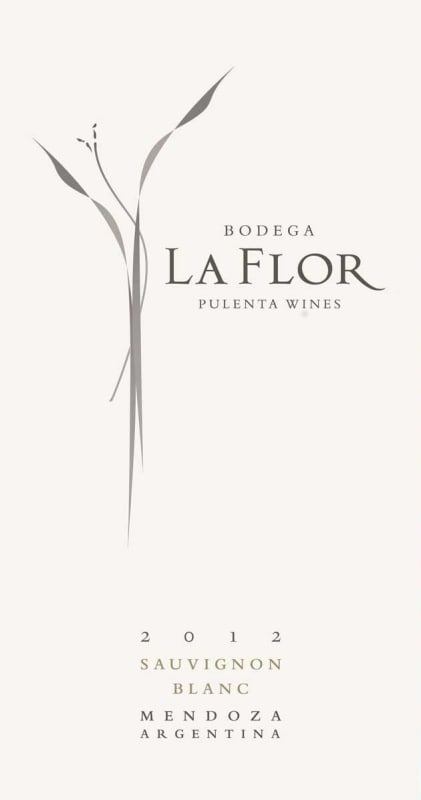 Pulenta La Flor Sauvignon Blanc 2012 Front Label