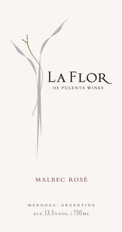 Pulenta La Flor Malbec Rose 2009 Front Label