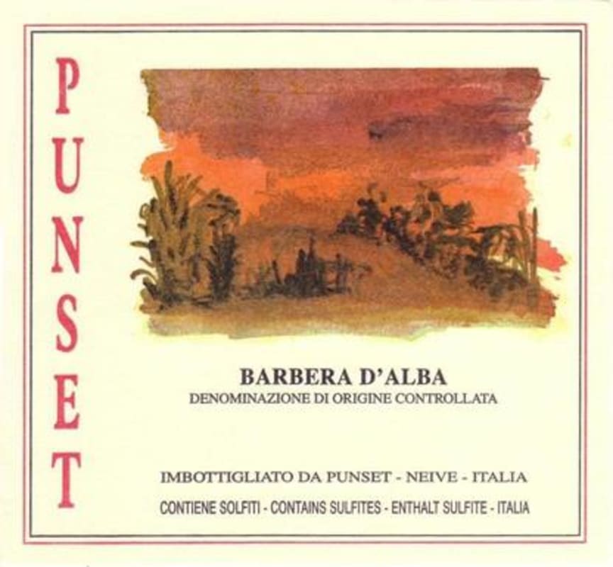 Punset Barbera d'Alba 2014 Front Label