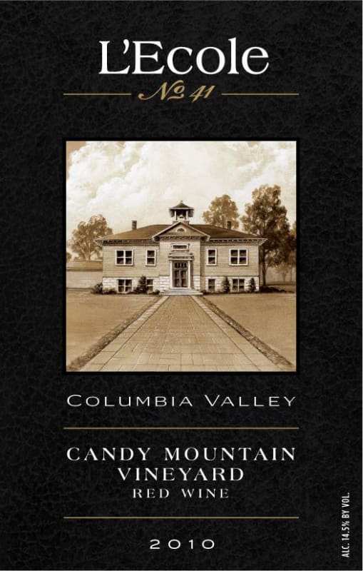 L'Ecole 41 No. 41 Candy Mountain Vineyard Red 2010 Front Label