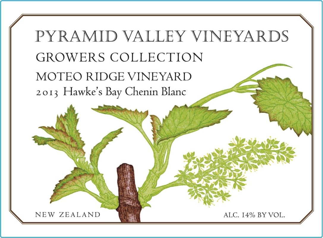 Pyramid Valley Moteo Ridge Vineyard Chenin Blanc 2013 Front Label
