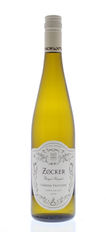 Zocker Paragon Vineyard Gruner Veltliner 2014 Front Bottle Shot