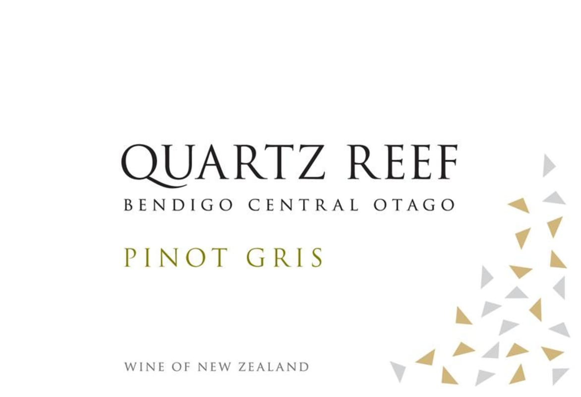 Quartz Reef Pinot Gris 2012 Front Label