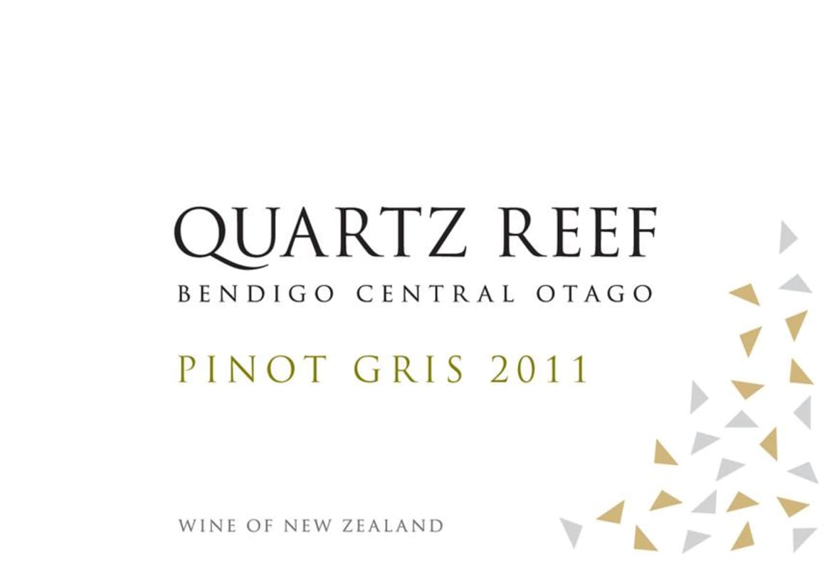 Quartz Reef Pinot Gris 2011 Front Label