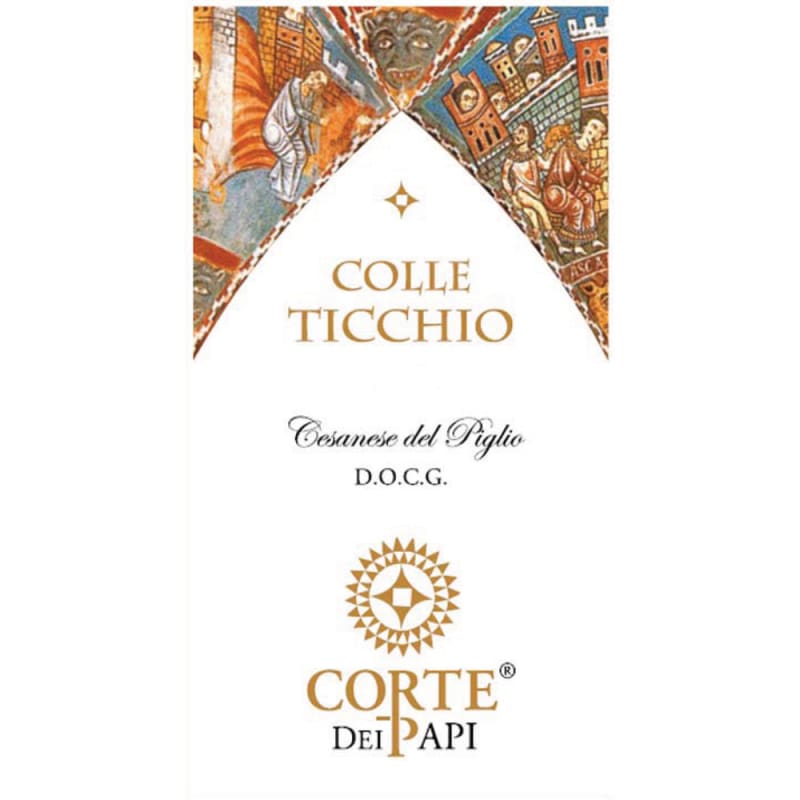 Corte dei Papi Cesanese del Piglio Colle Ticchio 2013 Front Label
