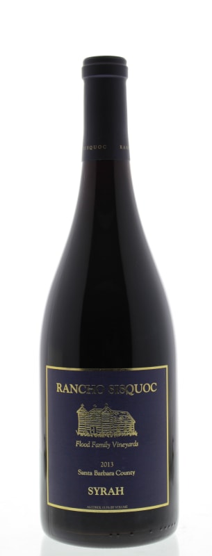 Rancho Sisquoc Syrah 2013 Front Bottle Shot