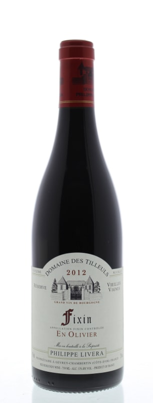 Philippe Livera Fixin En Olivier 2012 Front Bottle Shot