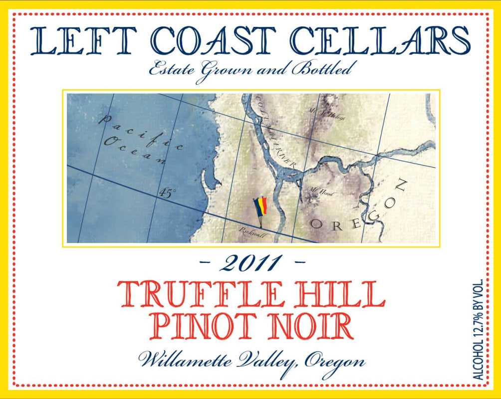 Left Coast Cellars Truffle Hill Pinot Noir 2011 Front Label