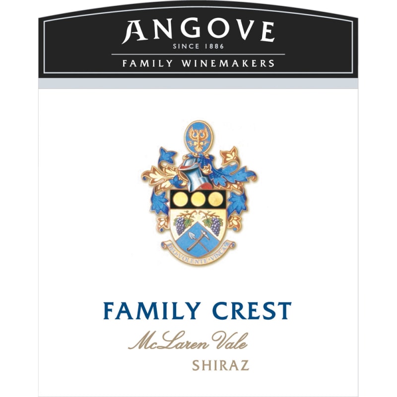Angove Family Winemakers Family Crest Shiraz 2014 Front Label