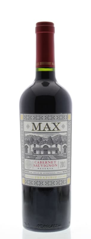Errazuriz Max Reserva Cabernet Sauvignon 2013 Front Bottle Shot