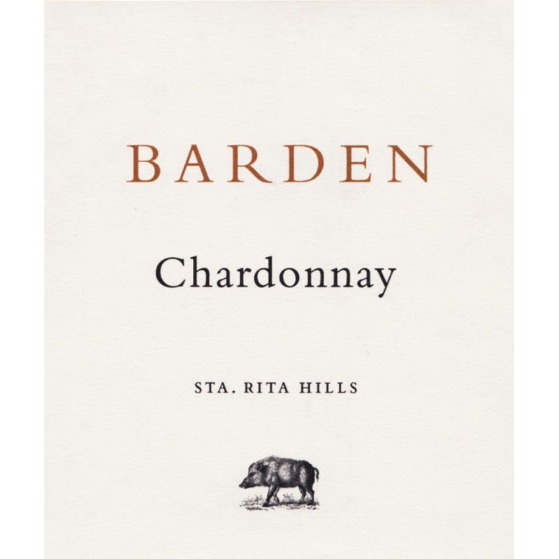 Barden Sta. Rta Hills Chardonnay 2014 Front Label