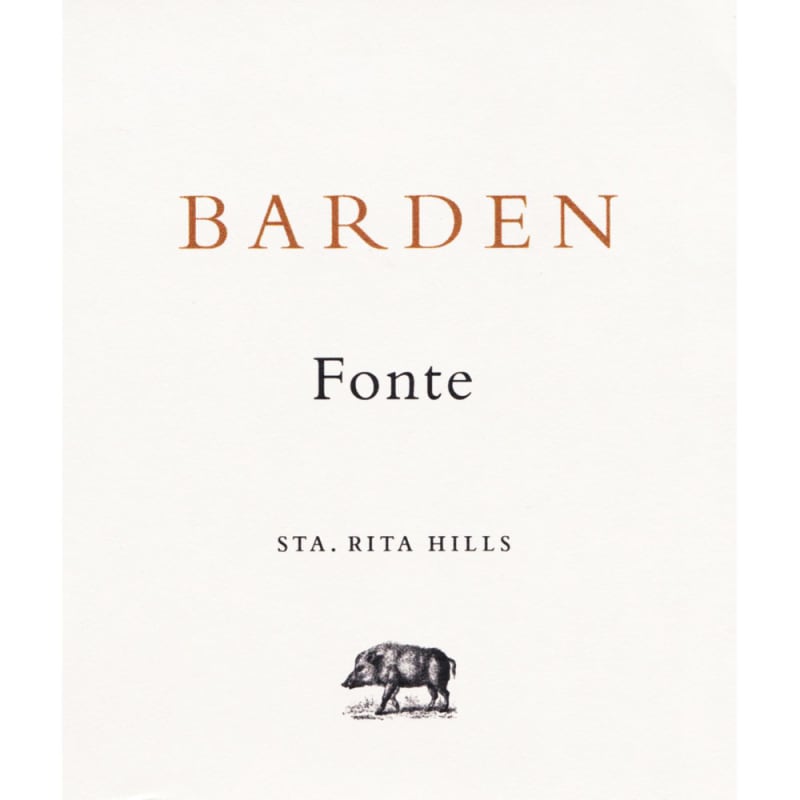 Barden Sta. Rta Hills Fonte 2014 Front Label
