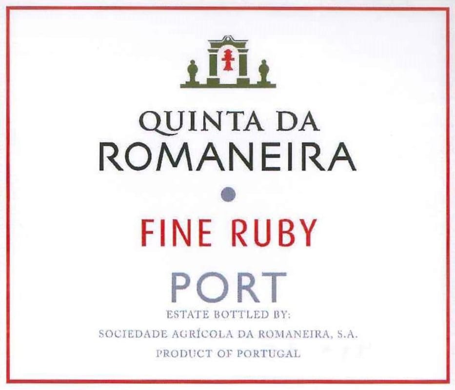 Quinta da Romaneira Fine Ruby Port Front Label