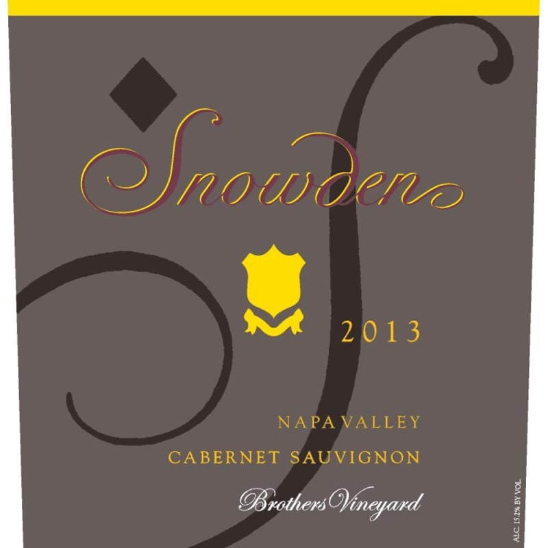 Snowden Brothers Vineyard Cabernet Sauvignon 2013 Front Label