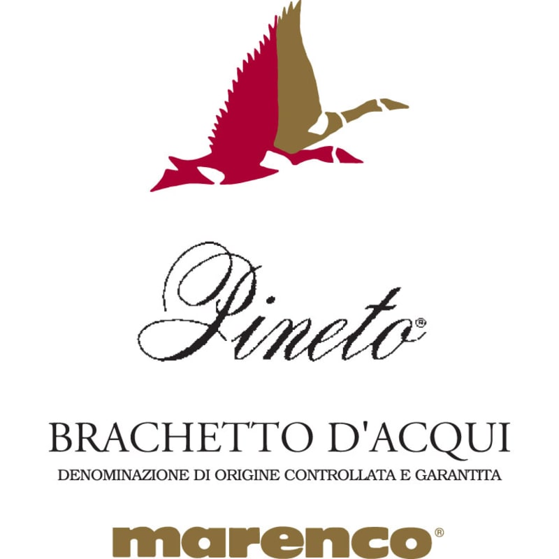 Marenco Brachetto d'Acqui Pineto (375ML half-bottle) 2014 Front Label
