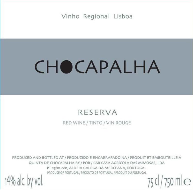 Quinta de Chocapalha Estremadura Reserva 2011 Front Label