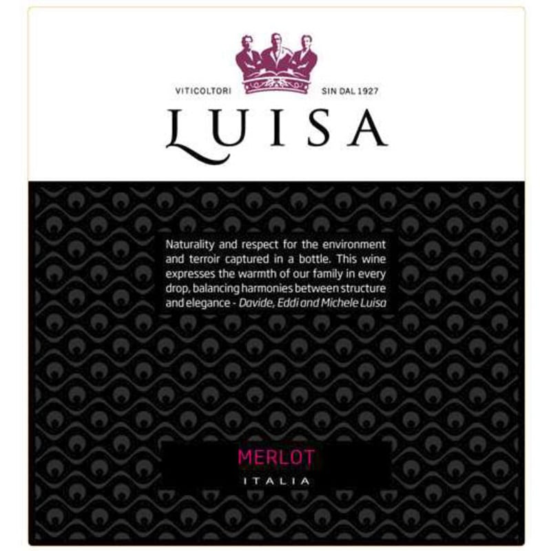 Tenuta Luisa Merlot 2013 Front Label