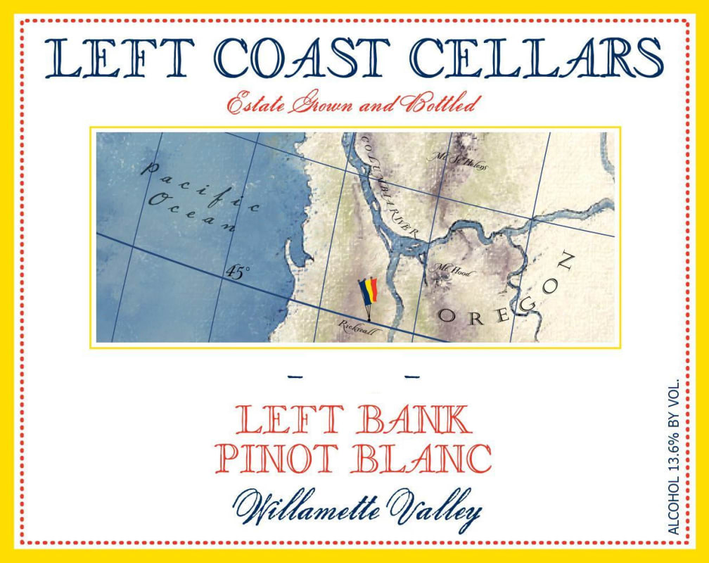 Left Coast Cellars Left Bank Pinot Blanc 2010 Front Label