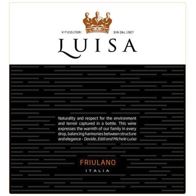 Tenuta Luisa Friulano 2014 Front Label