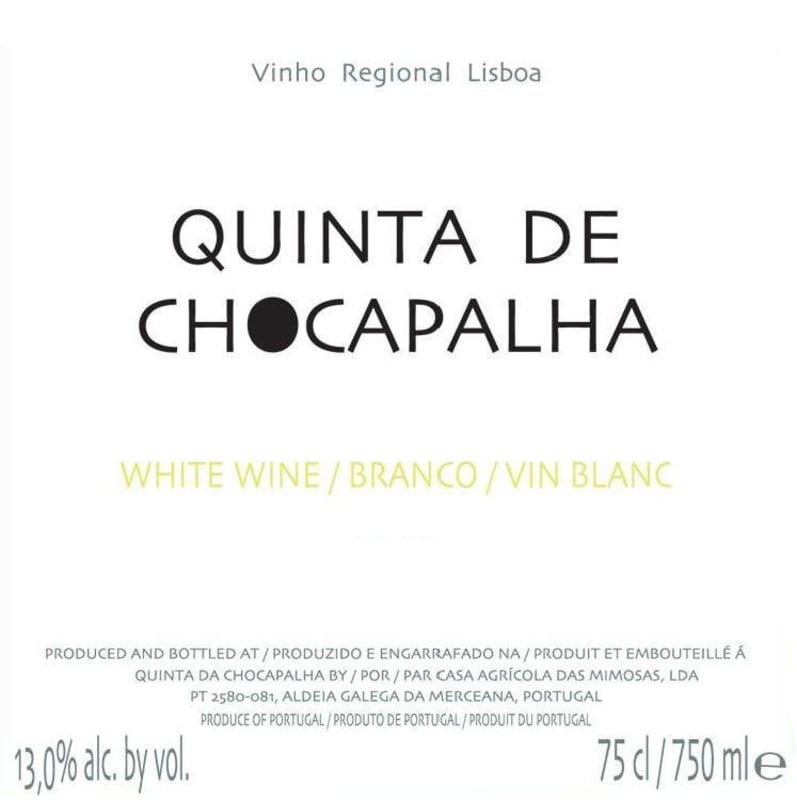 Quinta de Chocapalha Vinho Regional Lisboa Branco 2011 Front Label