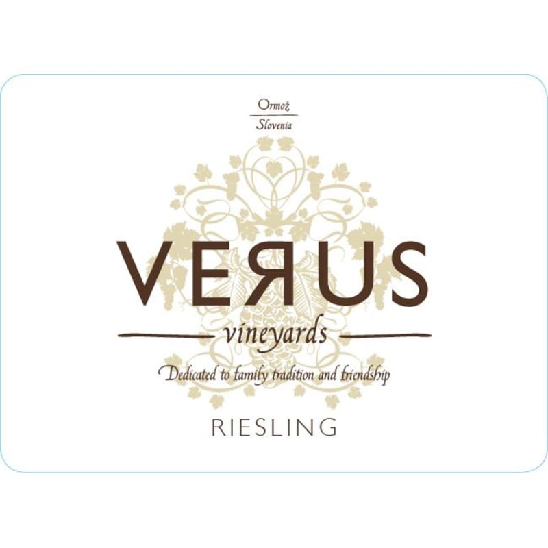 Verus Riesling 2014 Front Label