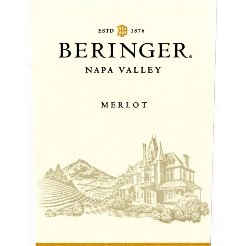 Beringer Napa Valley Merlot 2013 Front Label