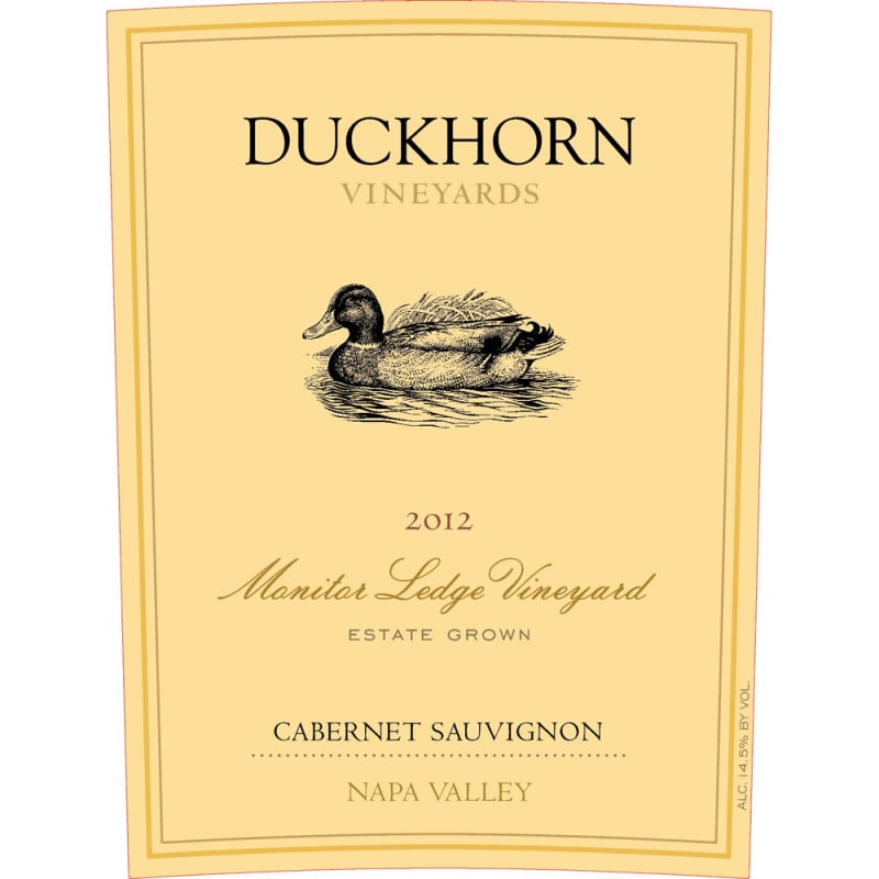 Duckhorn Monitor Ledge Vineyard Cabernet Sauvignon 2012 Front Label