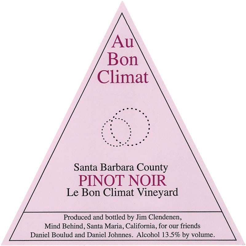 Au Bon Climat Santa Barbara Pinot Noir 2014 Front Label