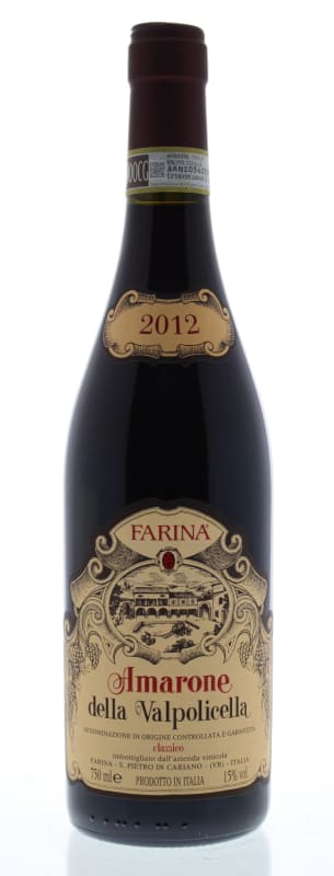 Remo Farina Amarone della Valpolicella Classico 2012 Front Bottle Shot