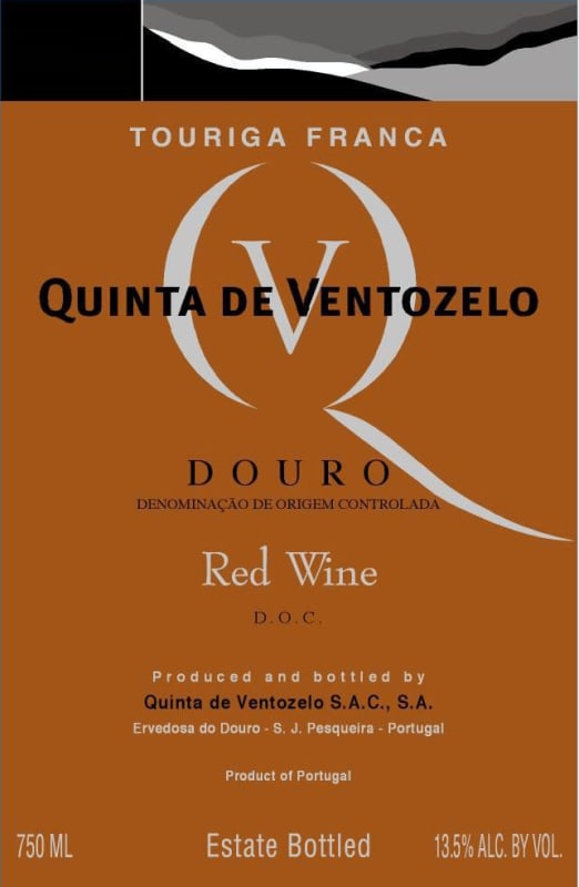 Quinta de Ventozelo Touriga Franca 2004 Front Label