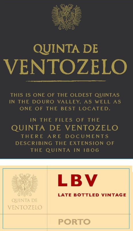 Quinta de Ventozelo Late Bottled Vintage Port 2008 Front Label