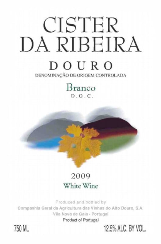 Quinta de Ventozelo Cister Da Ribeira Branco 2009 Front Label