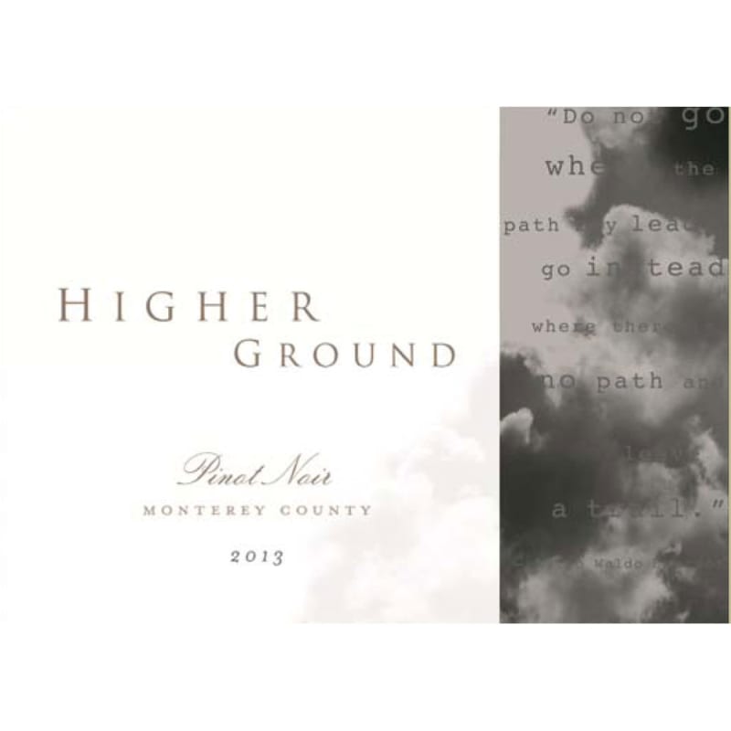 Higher Ground Pinot Noir 2013 Front Label