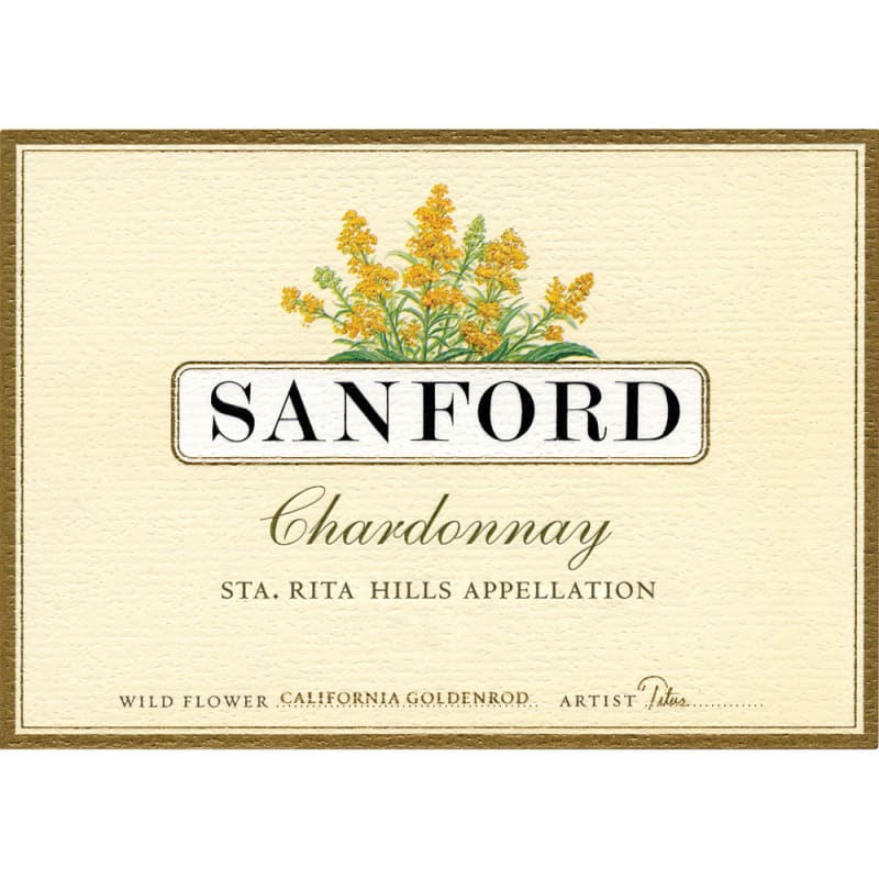 Sanford Sta. Rita Hills Chardonnay 2013 Front Label