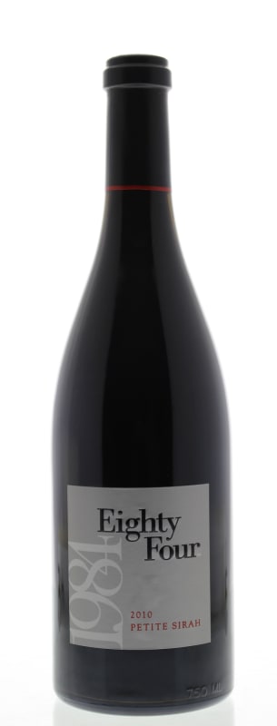 Eighty Four Petite Sirah 2010 Front Bottle Shot