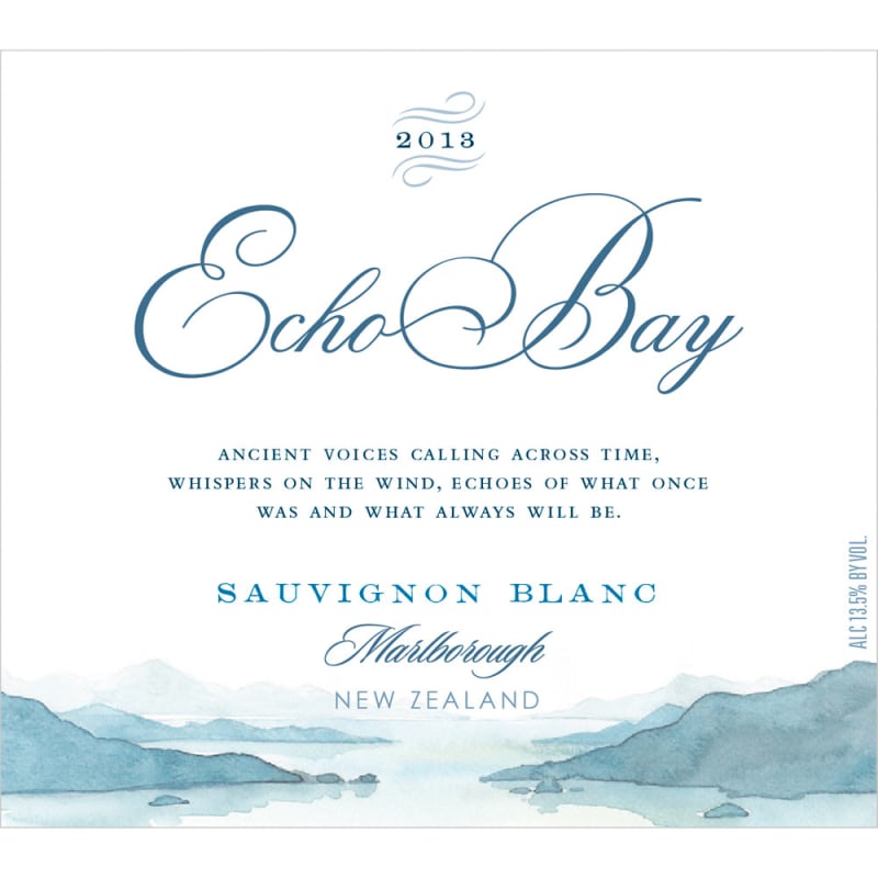 Echo Bay Sauvignon Blanc 2014 Front Label