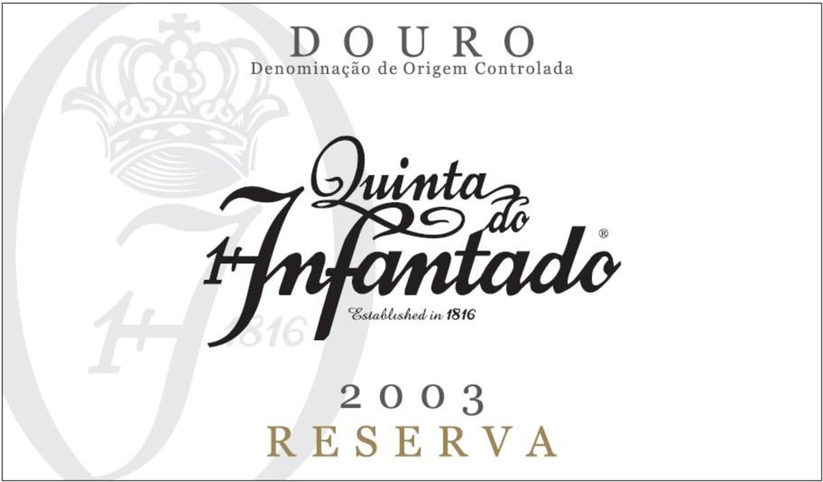 Quinta do Infantado Douro Vinho Reserva Tinto 2003 Front Label