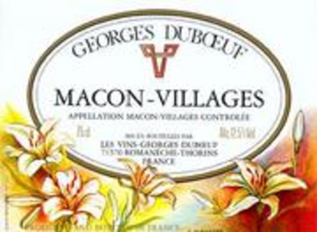 Duboeuf Macon-Villages 1999 Front Label