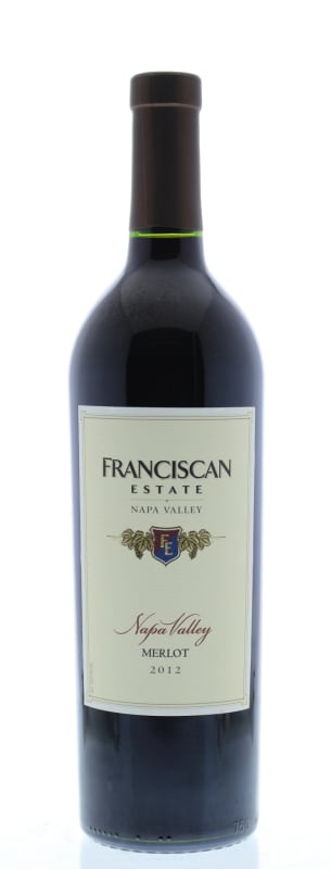Franciscan Estate Merlot 2012 Front Bottle Shot