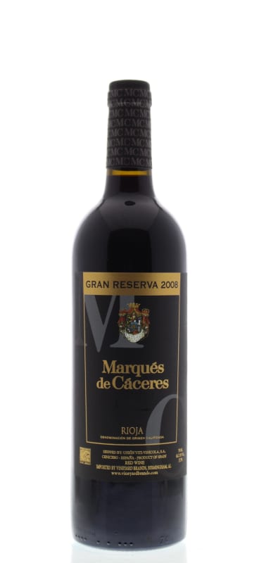 Marques de Caceres Rioja Gran Reserva 2008 Front Bottle Shot