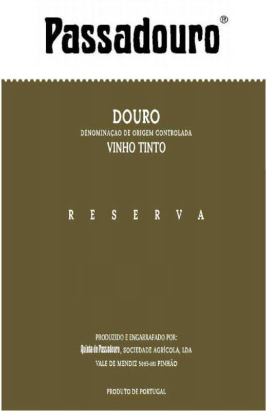 Quinta do Passadouro Reserva Tinto 2011 Front Label