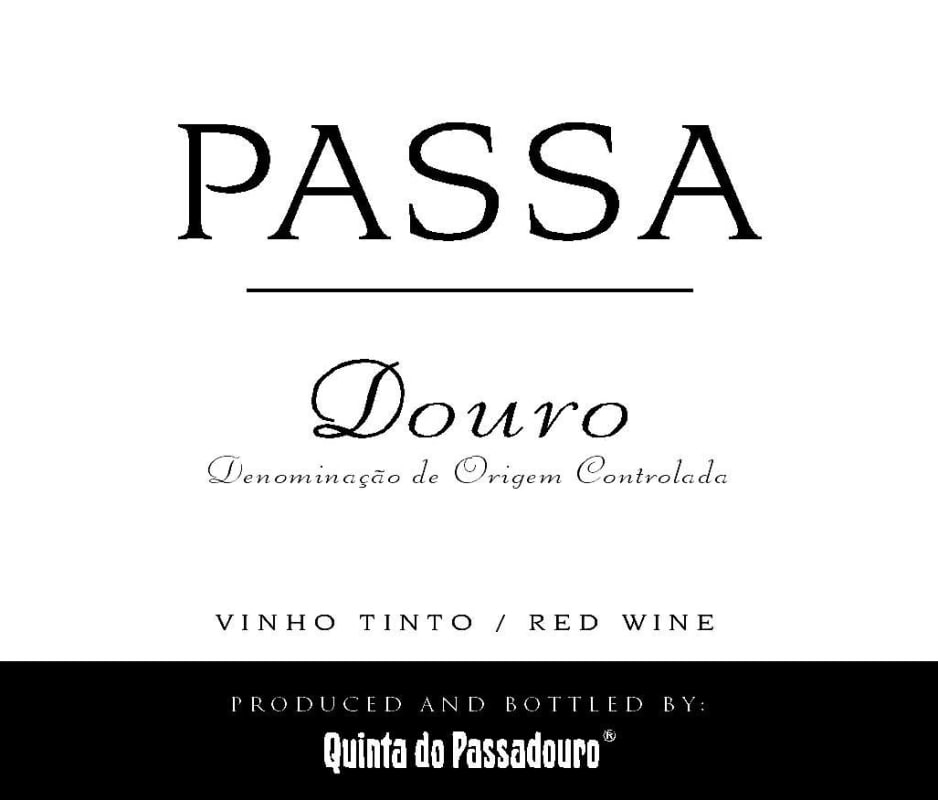 Quinta do Passadouro Passa Tinto 2013 Front Label