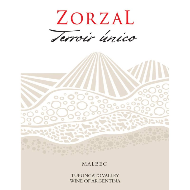 Zorzal Terroir Unico Malbec 2014 Front Label
