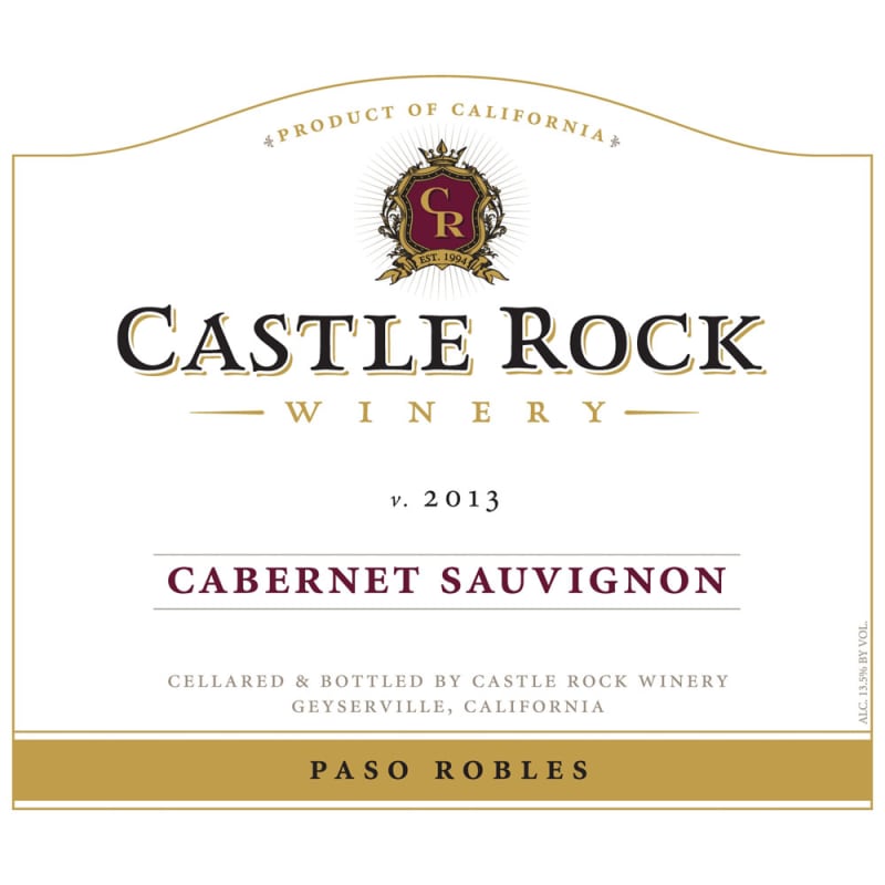 Castle Rock Paso Robles Cabernet Sauvignon 2013 Front Label