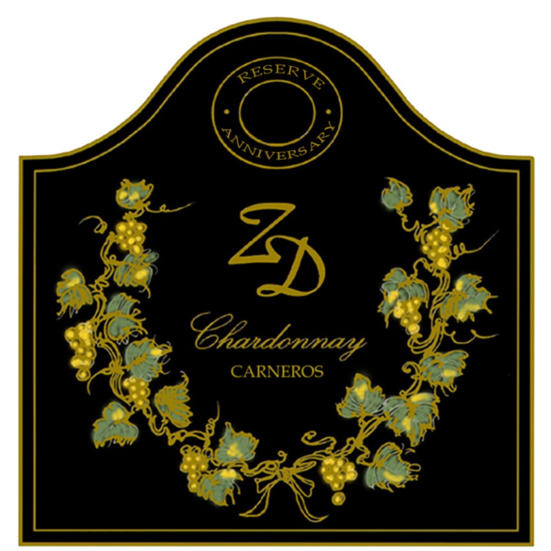 ZD Wines 45th Anniversary Chardonnay Reserve 2013 Front Label