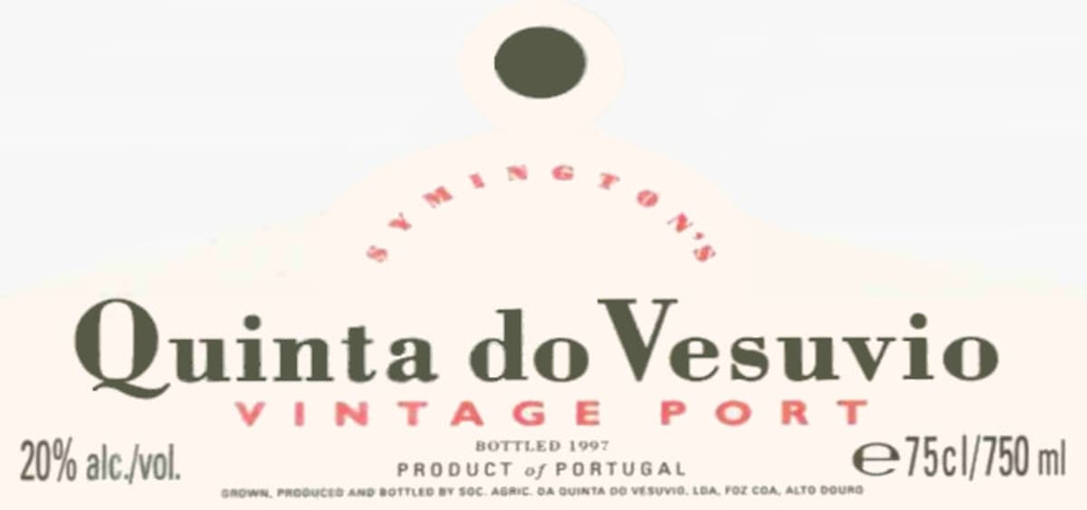 Quinta do Vesuvio Late Bottled Vintage Port 1996 Front Label
