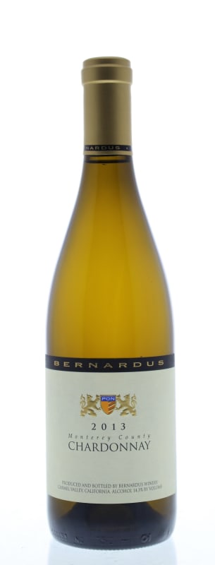 Bernardus Monterey County Chardonnay 2013 Front Bottle Shot