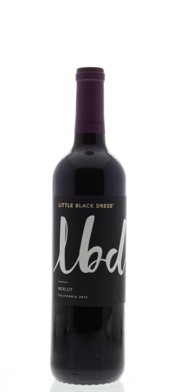 Little Black Dress Merlot 2014 Front Bottle Shot