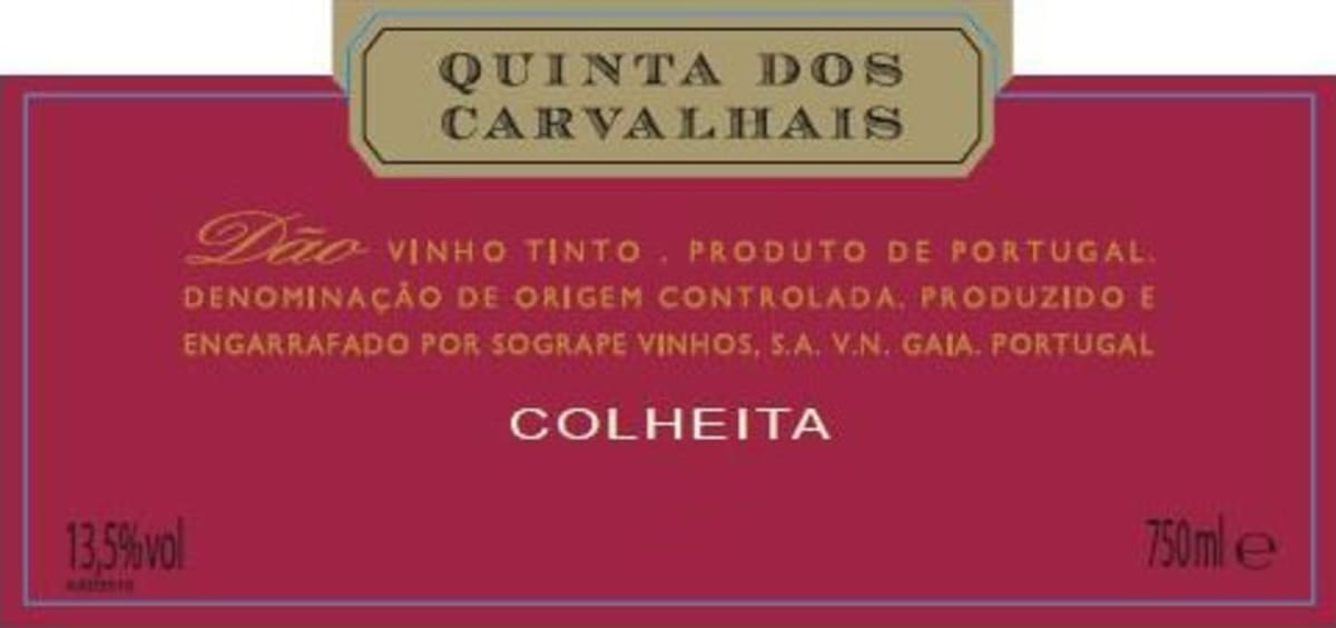 Quinta Dos Carvalhais Colheita 2014 Front Label
